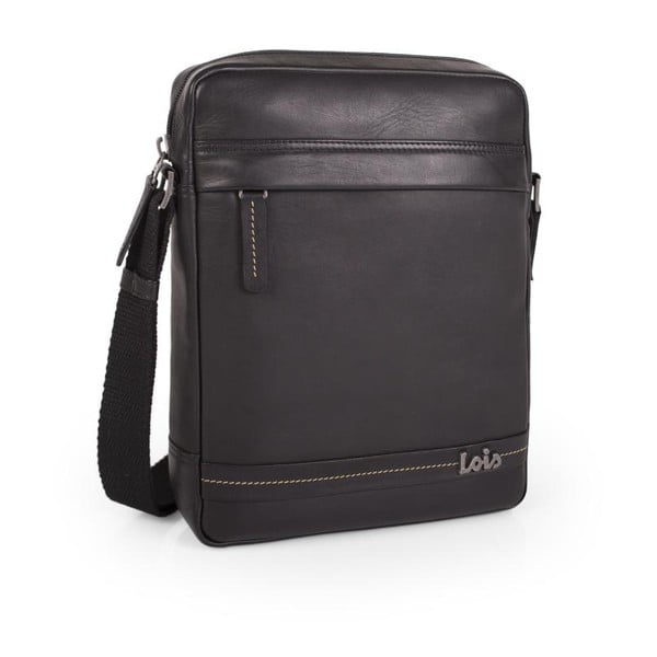Kožená pánska taška na iPad LOIS no. 726, čierna