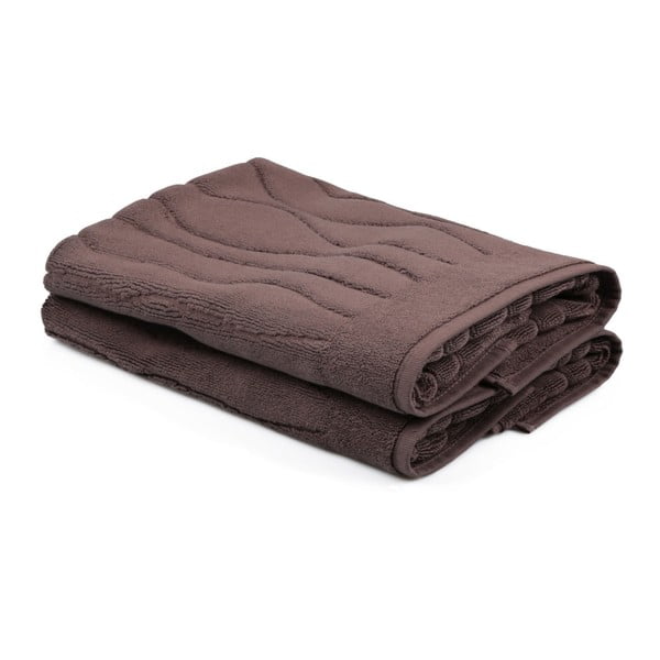 Sada 2 hnedých uterákov zo 100% bavlny Gartex, 50 × 75 cm