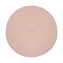 Ružový okrúhly vnútorný a vonkajší koberec z recyklovaných vlákien ø 150 cm Rodhe – Kave Home