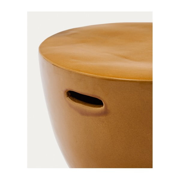 Keramický okrúhly záhradný stolík ø 45 cm Mesquida – Kave Home-image-4
