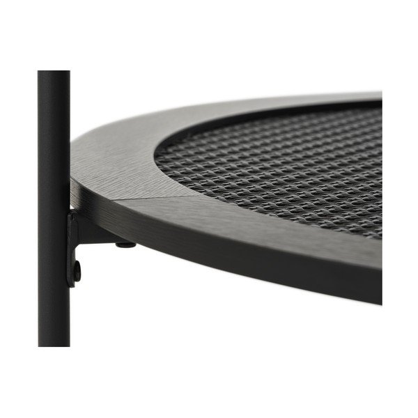 Čierny okrúhly konferenčný stolík ø 80 cm Pensacola – Unique Furniture-image-3