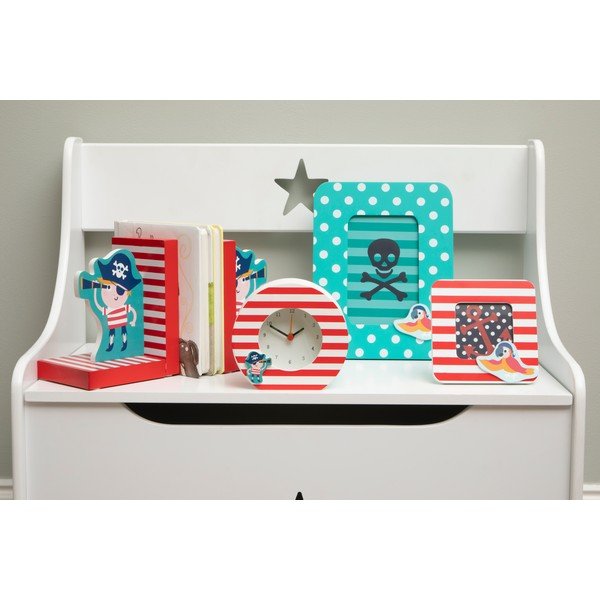 Červeno–tyrkysové drevené rámčeky v súprave 2 ks 12x12 cm Pirate – Premier Housewares-image-1