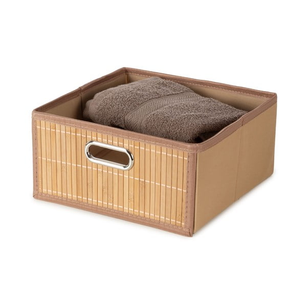 Bambusový úložný box v prírodnej farbe 31x31x15 cm – Compactor