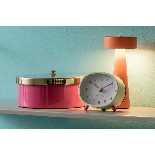 Ružový dekoratívny kovový úložný box ø 16x6 cm Double Funky – PT LIVING-image-4