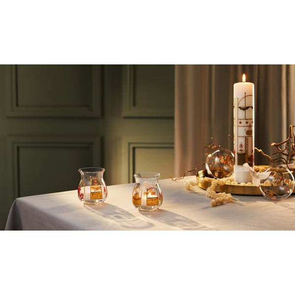 Sklenená ručne fúkaná vianočná ozdoba ø 8 cm Annual Christmas Bauble – Holmegaard-image-1