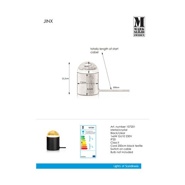 Čierna stolová lampa Markslöjd Jinx-image-1