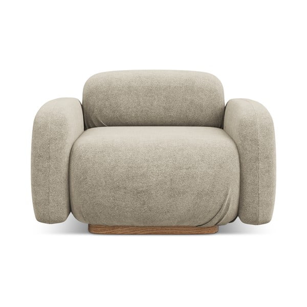 Béžový modul pohovky z textílie buklé Ailani – Makamii-image-1