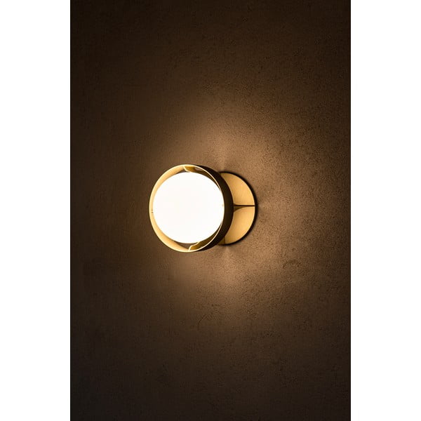 Stmievateľné nástenné svietidlo v zlatej farbe Loop – tala-image-2