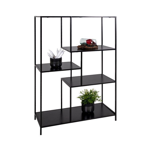Čierna knižnica House Nordic Vita Shelf, 80 x 120 cm-image-3