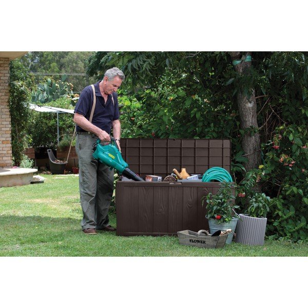 Tmavohnedý plastový záhradný úložný box Sherwood – Keter-image-2