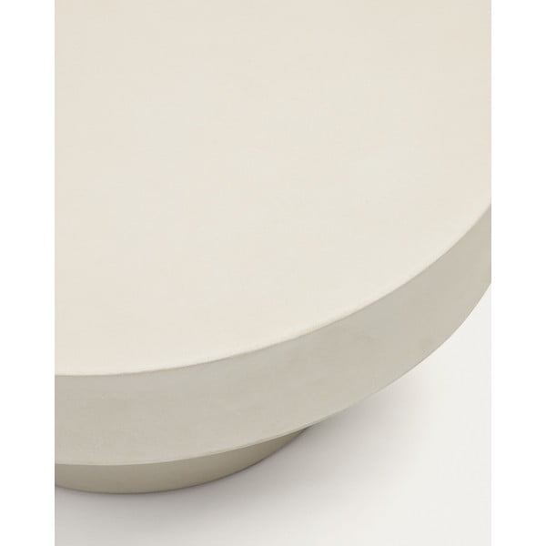 Betónový okrúhly záhradný odkladací stolík ø 66 cm Aiguablava – Kave Home-image-4