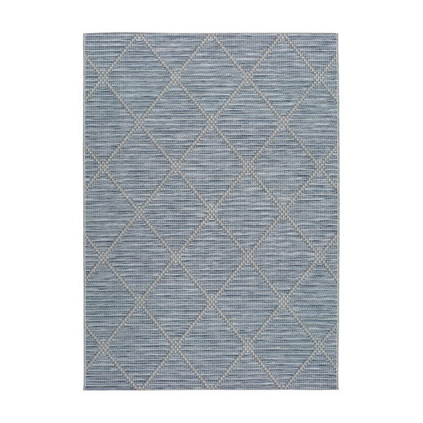 Modrý vonkajší koberec Universal Cork, 55 x 110 cm