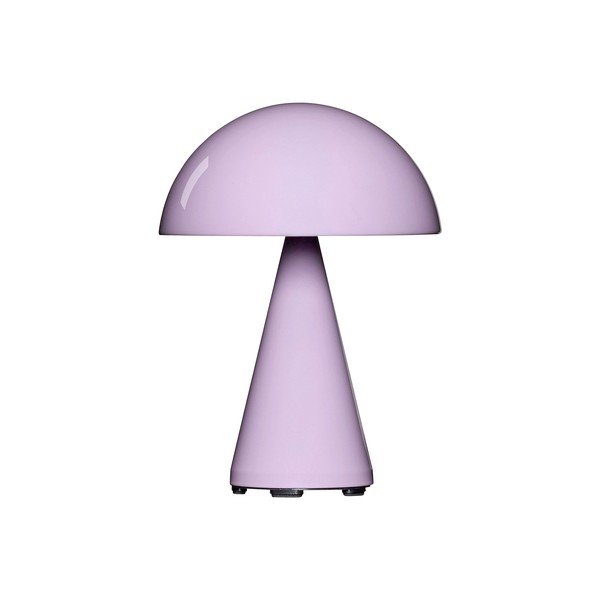 Svetloružová LED stolová lampa so stmievačom (výška  20 cm) Mush – Hübsch