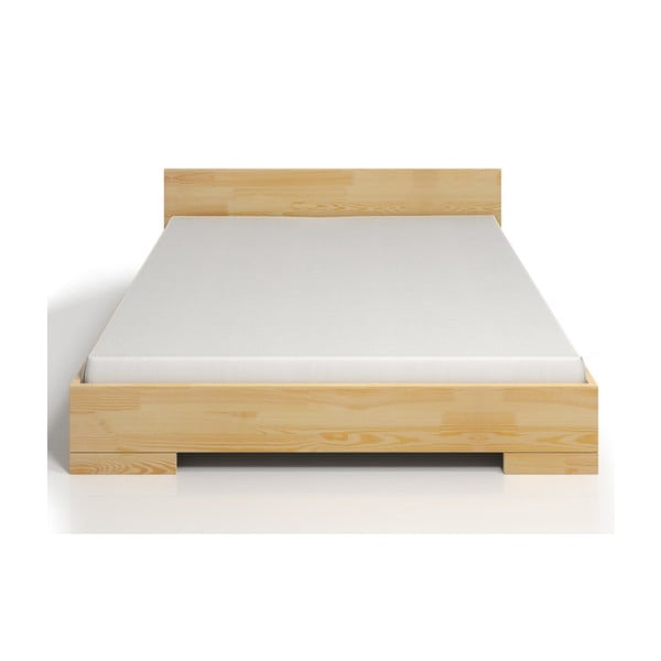 Dvojlôžková posteľ z borovicového dreva s úložným priestorom SKANDICA Spectrum, 180 × 200 cm
