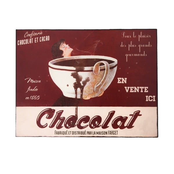Nástenná ceduľa Chocolat