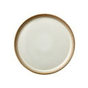 Krémovobiely kameninový plytký tanier Bitz Basics Cream, ⌀ 27 cm