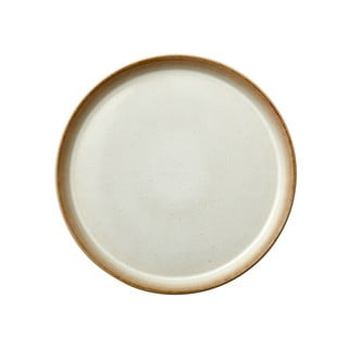 Krémovobiely kameninový plytký tanier Bitz Basics Cream, ⌀ 27 cm