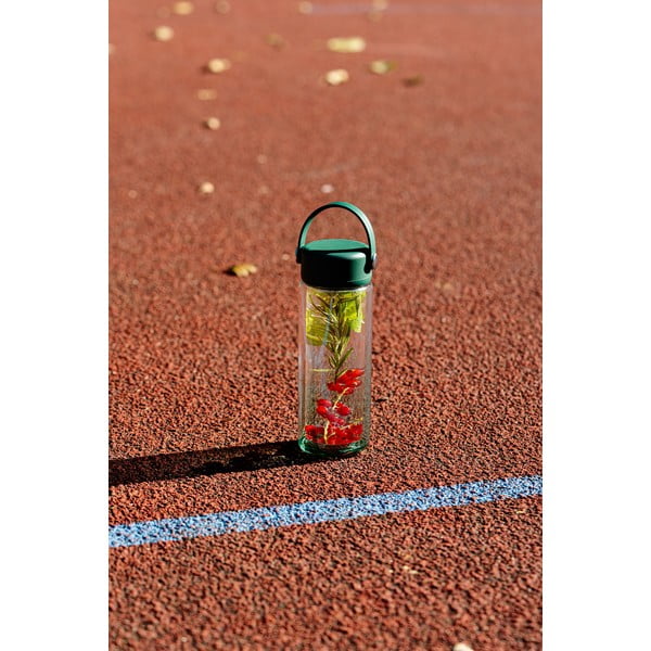 Ružová sklenená fľaša 350 ml Fuori – Vialli Design-image-1