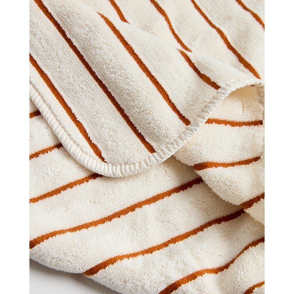 Oranžový/béžový froté bavlnený uterák 50x90 cm Dorane – Kave Home-image-4