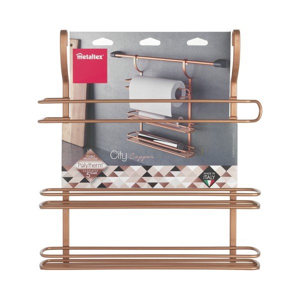 Závesná polička s troma poschodiami Metaltex Copper-image-1