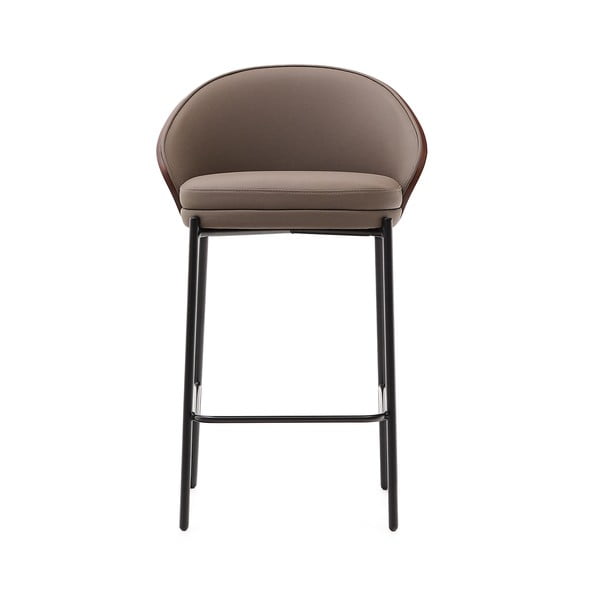 Hnedá barová stolička (výška sedadla 65 cm) Eamy – Kave Home-image-4