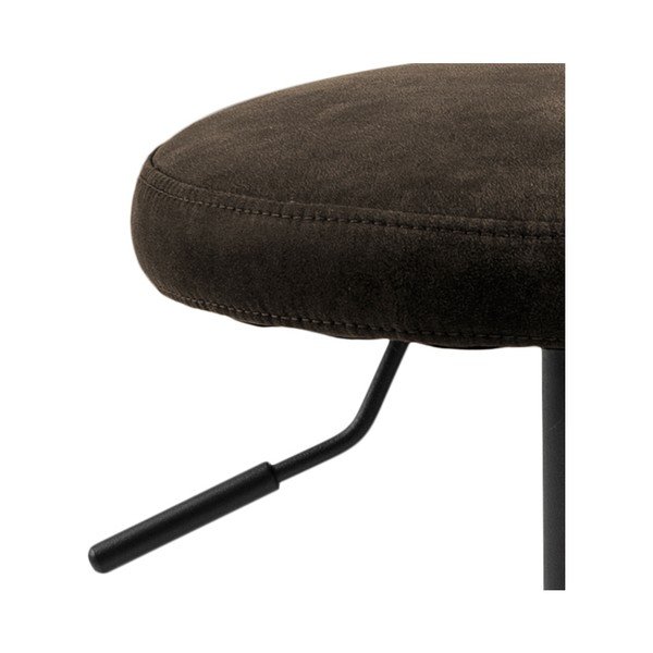 Sivá čalúnená barová stolička s nastaviteľnou výškou (výška sedadla 62 cm) Finch – Actona-image-3