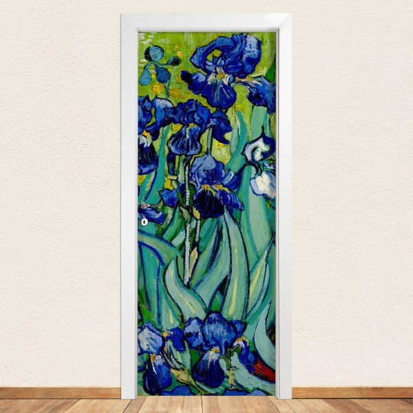 Samolepka na dvere LineArtistica Iris, 80 × 215 cm