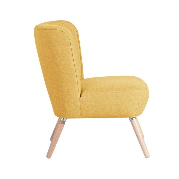 Žlté kreslo Max Winzer Neele Duro Yellow-image-3
