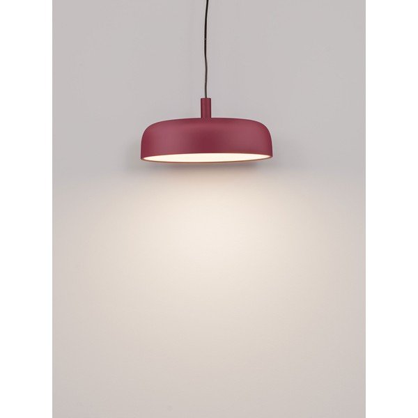 Vínovočervené hliníkové LED závesné svietidlo so stmievačom ø 40 cm Noelia – Nova Luce-image-4