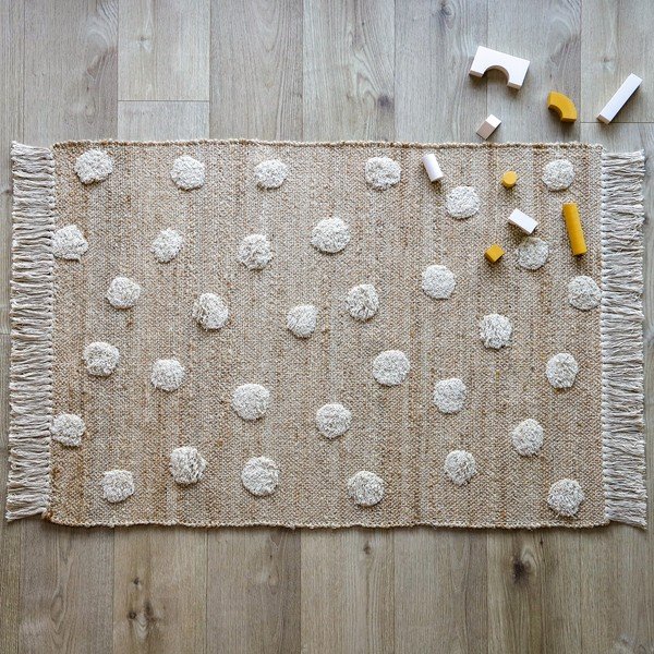 Ručne vyrobený koberec zo zmesi juty a bavlny Nattiot Nop, 100 x 150 cm-image-3