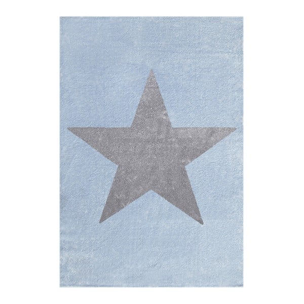 Modro-sivý detský koberec Happy Rugs Superstar, 160 × 230 cm