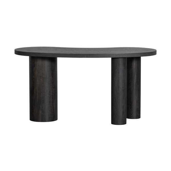 Tmavohnedý konzolový stolík v dekore borovice 70x150 cm Maan – WOOOD-image-4