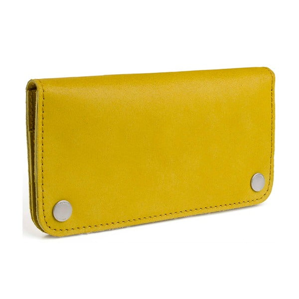 Žltá kožená peňaženka Woox Triviala Lutea