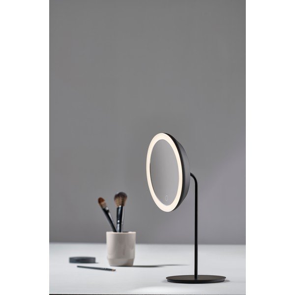 Čierne kozmetické zrkadlo Zone Eve, ø 18 cm-image-2