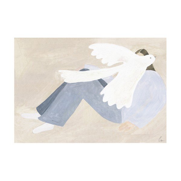 Plagát 70x50 cm Bright Bird – Clara Schicketanz – The Poster Club