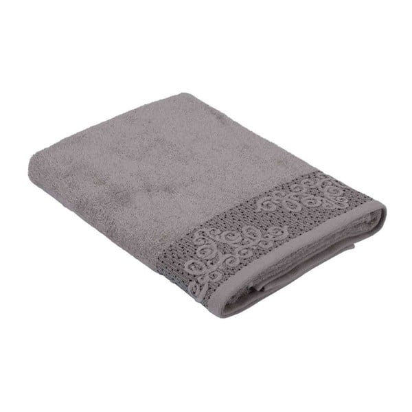 Sivý ručník z bavlny Bella Maison Damask, 30 x 50 cm
