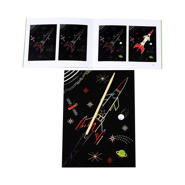 Vyškrabávacie obrázky Space Age – Rex London-image-2