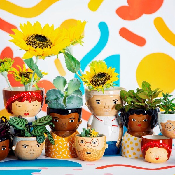 Béžový kvetináč Sass & Belle My Kind of People Ross-image-1