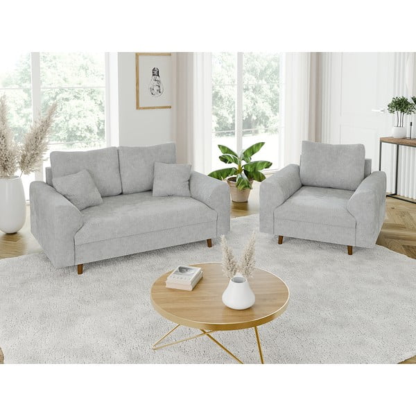 Svetlosivé kreslo Ariella – Ropez-image-4