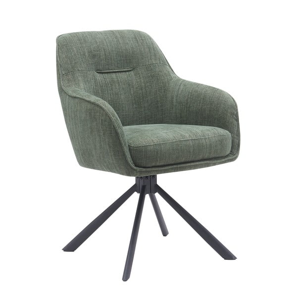 Zelené čalúnené jedálenské kreslá v súprave 2 ks Avola – Unique Furniture