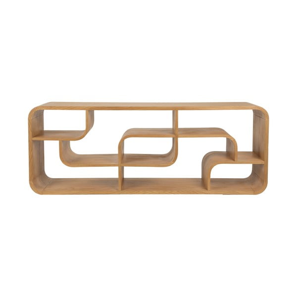 Knižnica z dubového dreva v prírodnej farbe 60x160x35 cm Seven – Zuiver