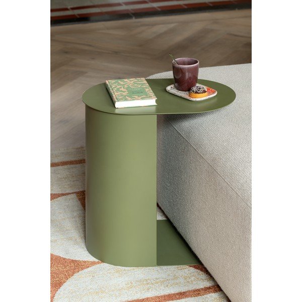 Kovový odkladací stolík Riqueza Oval – Leitmotiv-image-1