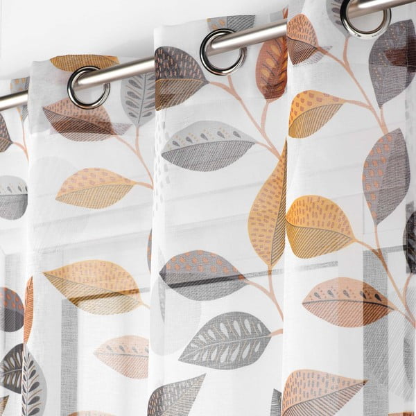 Biela voálová záclona 140x280 cm Vahine – douceur d'intérieur-image-1