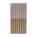 Hnedo-béžový uterák z bio bavlny 50x90 cm Disorder - Mette Ditmer Denmark