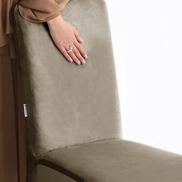 Sivobéžový napínací poťah na stoličku 48 cm Sento – Restilo-image-4