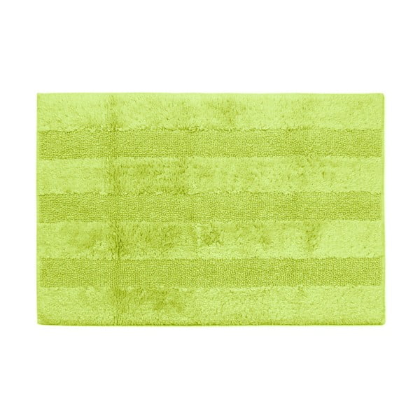 Zelená kúpeľňová predložka Jalouse Maison Tapis De Bain Citron Vert, 70 × 120 cm