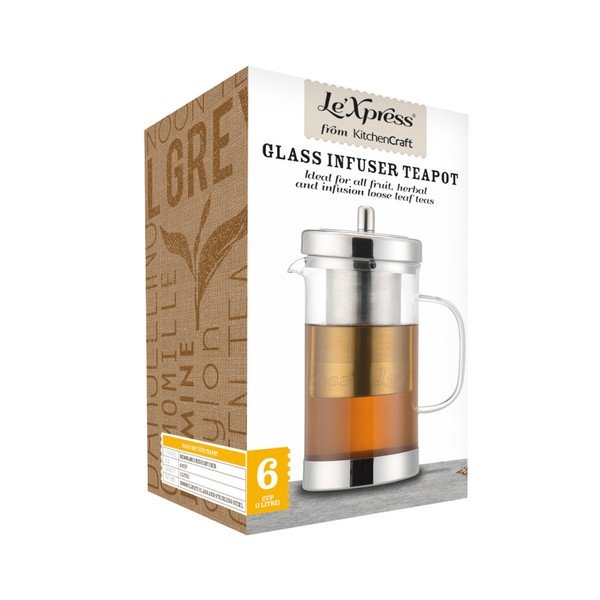 Čajová kanvička s antikoro sitkom Kitchen Craft, 1000 ml-image-2