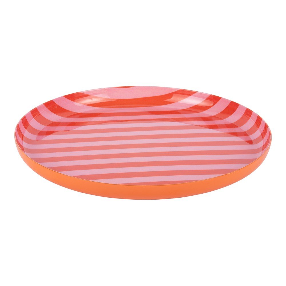 E-shop Oranžový/svetloružový železný tanier ø 22 cm Animado – PT LIVING