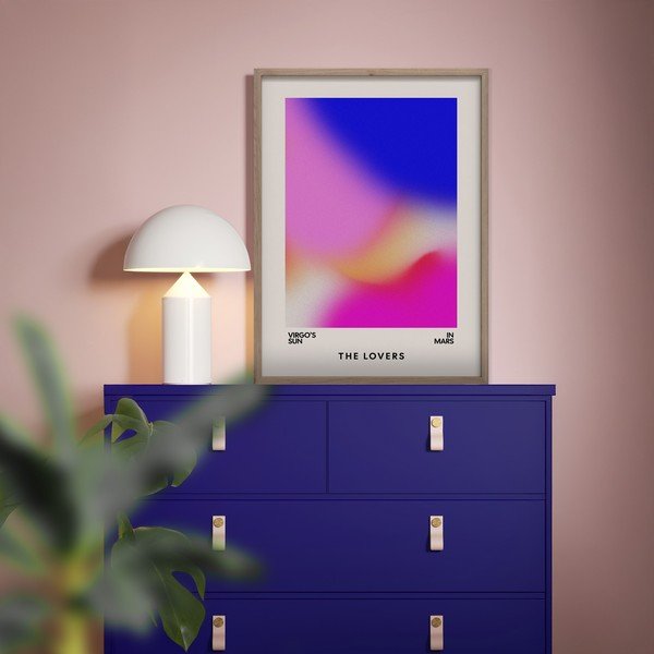 Tlačený obraz s rámom 50x70 cm Love Flow – Styler-image-1