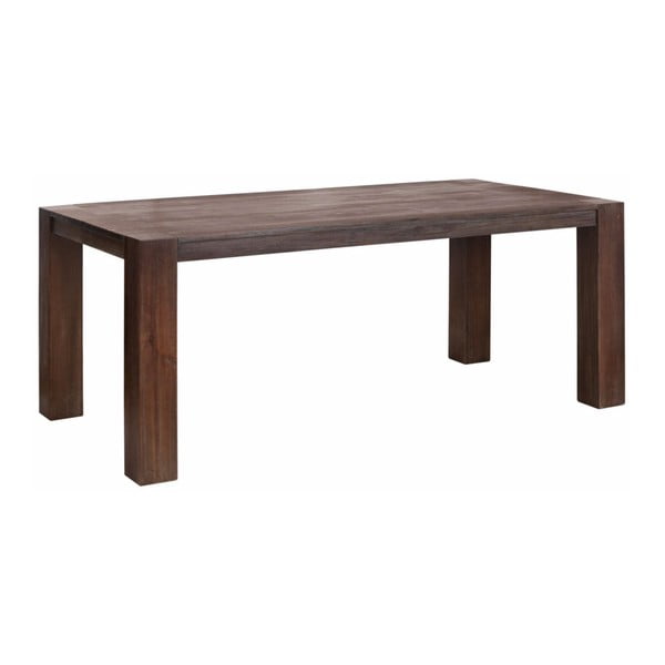 Hnedý jedálenský stôl z akáciového dreva Støraa Aisha, 90 × 180 cm